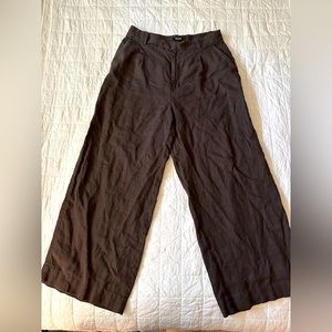 Madewell Harlow Wide-leg Linen Pants